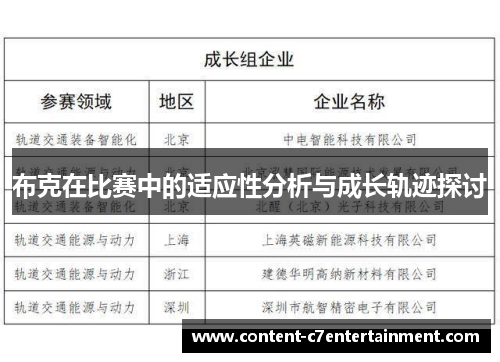 布克在比赛中的适应性分析与成长轨迹探讨